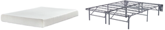 Sierra Sleep® by Ashley® Chime 2-Piece 8" Memory Foam and Better than a Boxspring Foundation Queen Mattress Set