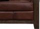 International Furniture Direct Walnut Brown Leather Loveseat-4