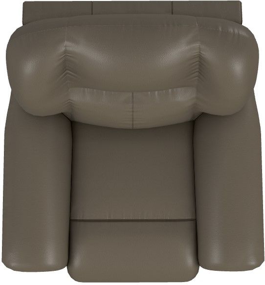 La-Z-Boy® Jasper Smoke Leather Power Wall Recliner with Headrest and Lumbar-4