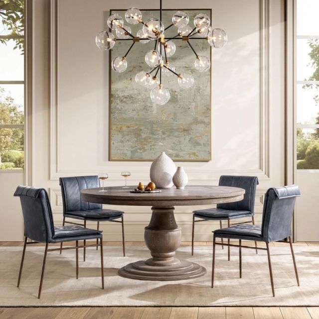 Classic Home Mayer 2-Piece Ocean Blue Dining Chair Set-1