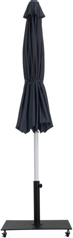 Meridian Furniture Fiji Black/Matte White Aluminum Outdoor Patio Umbrella Round Base-1