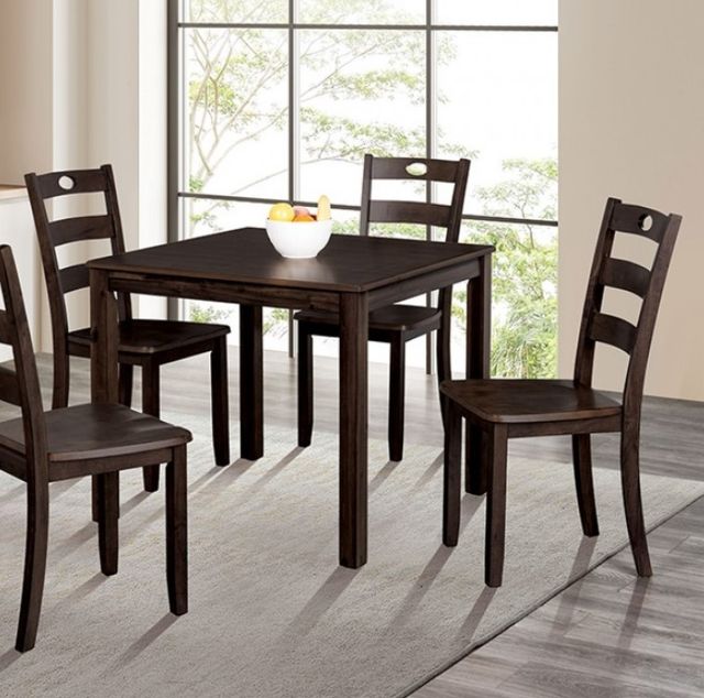 Furniture of America® Lubbock 5-Piece Expresso Dining Table Set-1
