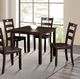 Furniture of America® Lubbock 5-Piece Expresso Dining Table Set-1