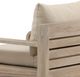 Dovetail Furniture Lucrecia Gray/Sand Olefin/Teak Outdoor Sofa Chair-3