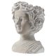 A & B Home Gray Goddess Bust Planter-1