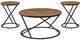 New Classic® Home Furnishings Emery 3-Piece Brown Occasional Table Set-0