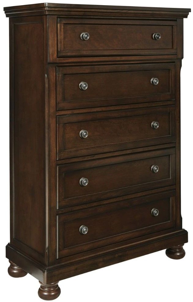 Millennium® by Ashley® Porter Rustic Brown Chest of Drawers