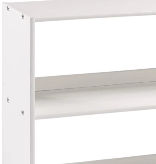 Donco Kids Louver White Youth Small Bookcase-2