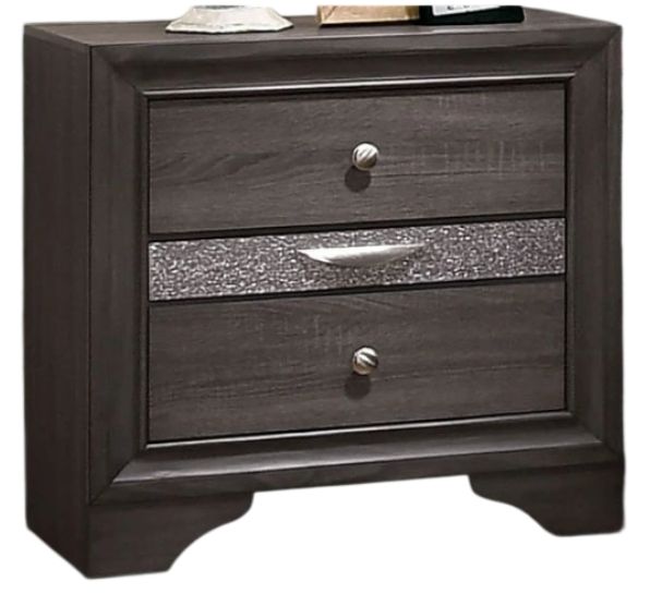 Furniture of America® Chrissy Gray Nightstand-0