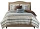 Olliix by Madison Park Blue King/California King Princeton 5 Piece Reversible Jacquard Coverlet Set-0