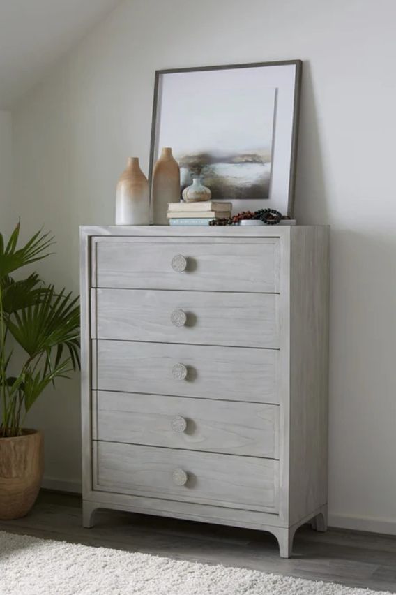 Modus Furniture Boho Chic Washed White Chest-1