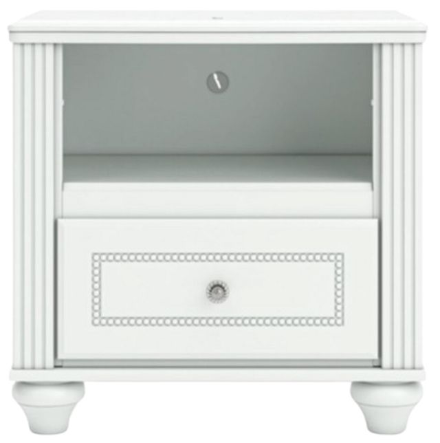 Signature Design by Ashley® Kozlani White Nightstand-3