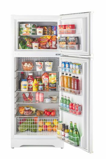 Unique Appliances 27" 14.0 Cu. Ft. Marshmallow White Counter Depth Top Freezer Refrigerator-3