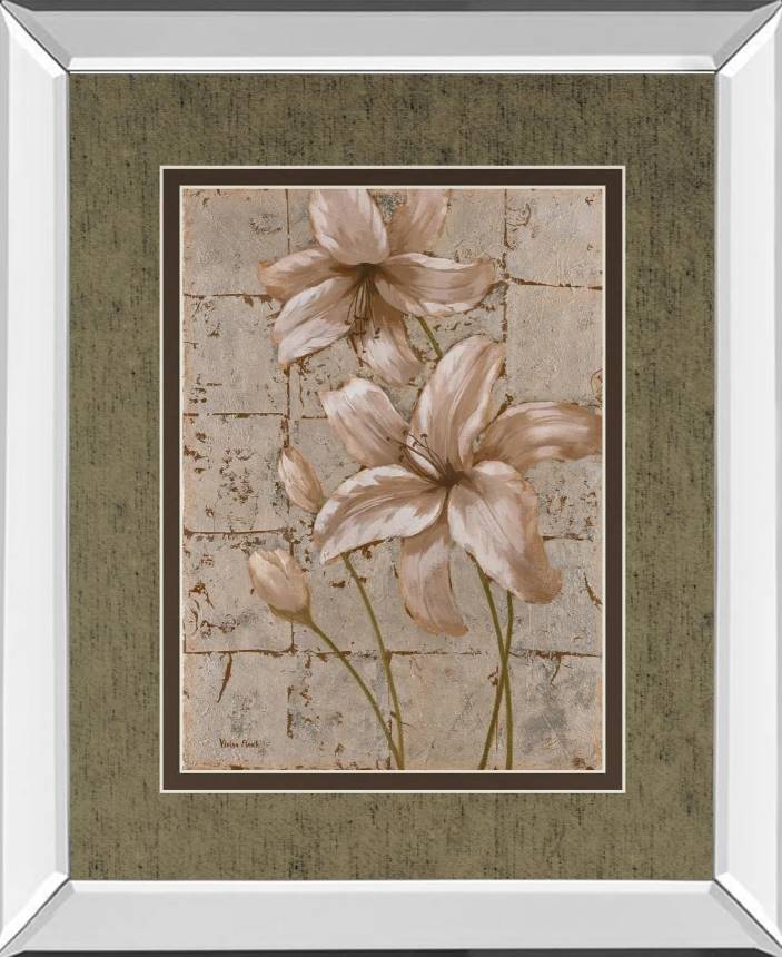 Classy Art Lilies on Silver II by Vivian Flasch Wall Art