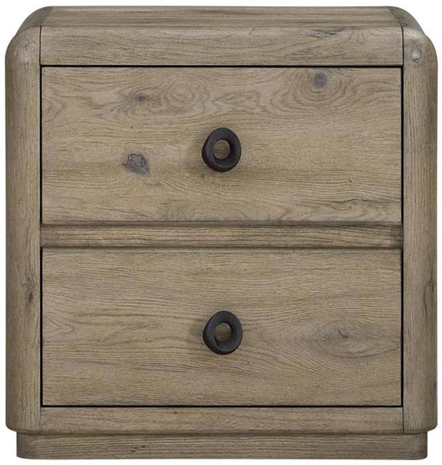 Bernards Pagosa Brown 2-Drawer Nightstand-2
