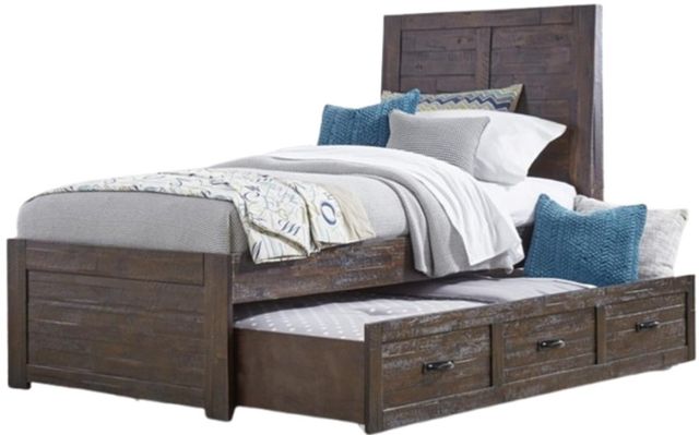 Jofran Inc. Jackson Lodge Brown Youth Twin Panel Trundle Bed-0