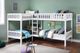 Mazin Furniture Galen White Twin Corner Bunk Bed-2