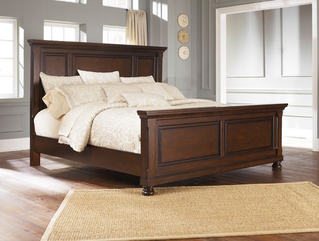 Millennium® By Ashley Porter Rustic Brown Panel Queen Bed-0
