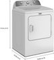 Maytag® 7.0 Cu. Ft. White Gas Dryer-2
