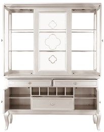 Mazin Furniture Crawford Silver Buffet & Hutch-2