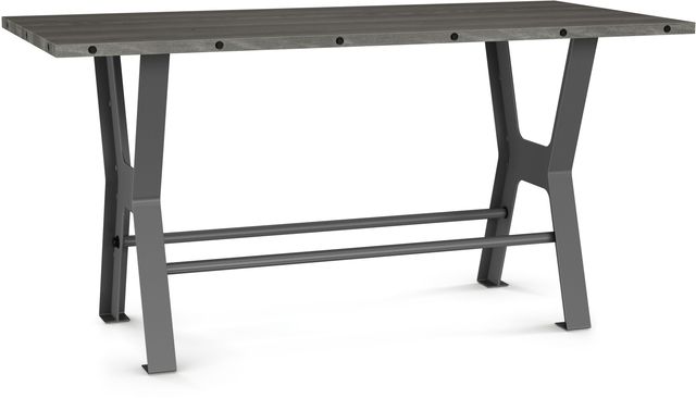 Amisco Customizable Parade 42" Short Wood Top Bar Table Base-0