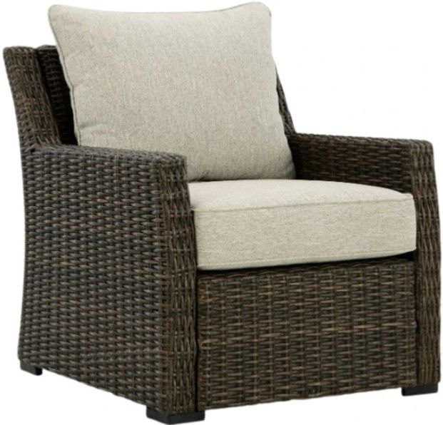Signature Design by Ashley® Brook Ranch Brown Aluminum Outdoor Lounge Chair