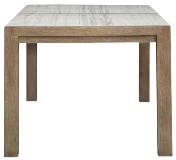 Magnussen Home® Plum Creek Sierra Brown Dining Table with Marble Top-3