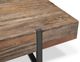 Magnussen Home® Prescott Rustic Honey Condo Cocktail Table with Metal Base -3