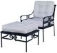 Century® Customizable Thomas O'Brien Augustine Aluminum Outdoor Lounge Chair-2