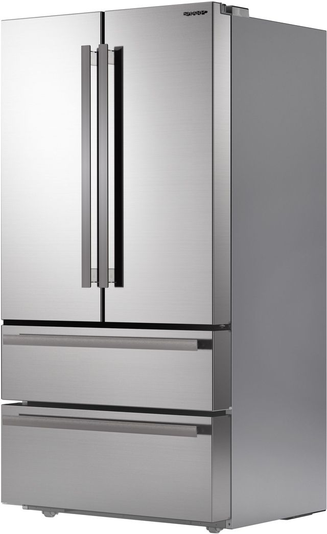 Sharp® 36 in. 22.5 Cu. Ft. Stainless Steel Counter Depth French 4-Door Refrigerator-8