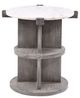 Coast2Coast Home™ Lakeport White Chairside Table with Gray Base-3