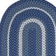 Capel Rugs Out East Blue Steel 4' x 6' Oval Rug-1