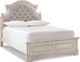 Signature Design by Ashley® Realyn 2-Piece Chipped White Full Panel Bed Set-1