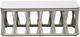 Intercon Alexa White Aluminum/Stone Outdoor Coffee Table-2