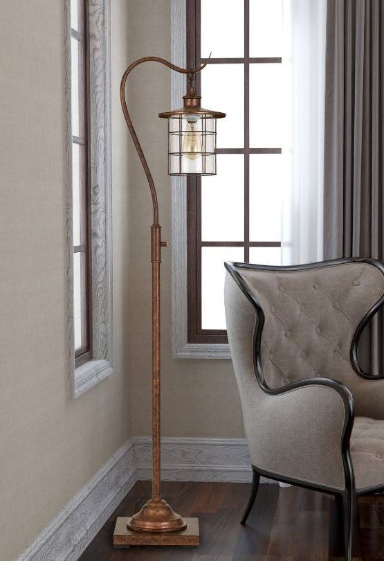 Cal® Lighting & Accessories Silverton Rust Floor Lamp-2