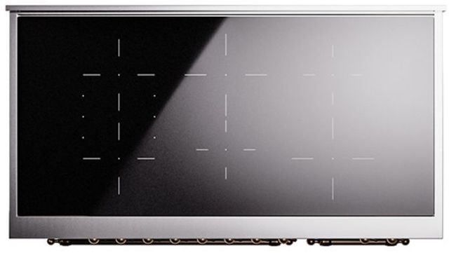 Ilve® Nostalgie II Series 48" Graphite Matte Pro Style Induction Range-3