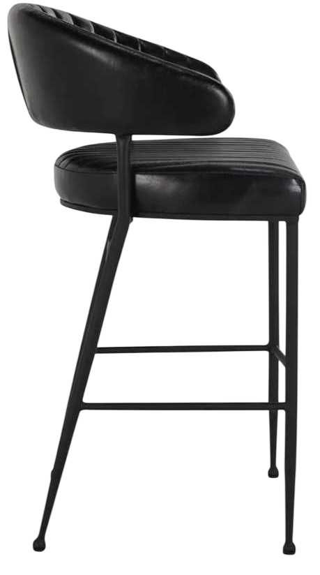 Classic Home Umbria Black/Midnight Raven 30" Bar Stool-3