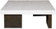 Vanguard® Furniture Capistrano Dark Bronze/White Square Cocktail Table-1