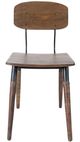 Jofran Inc. Nature's Edge Chestnut Schoolhouse Dining Side Chair-2