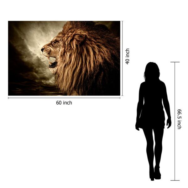 Classy Art Style 4 Floating Tempered Glass with Foil Wall Art-3