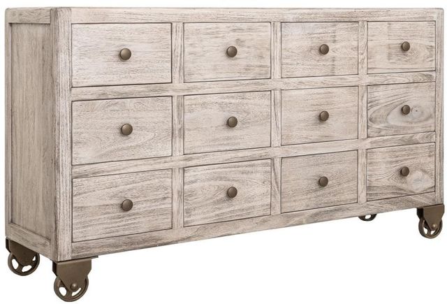 International Furniture Direct Oslo White Console-0