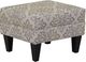 Dynasty Furniture 2-Piece Beige/Brown/Light Blue Chair and Ottoman Set-1