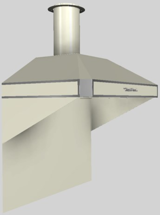 Vent-A-Hood® A Series 42" Biscuit Retro Style Wall Mounted Range Hood-1