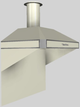 Vent-A-Hood® A Series 42" Biscuit Retro Style Wall Mounted Range Hood-1