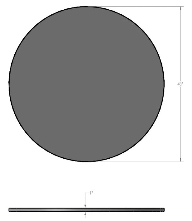Amisco Customizable Gemma Round Dining Table-3