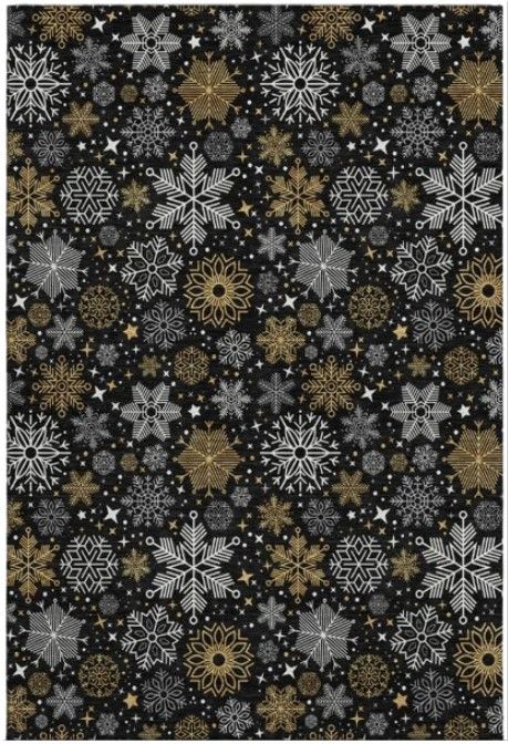 Dalyn™ Rug Company Merry & Bright MY25 Black 5'x8' Area Rug-0