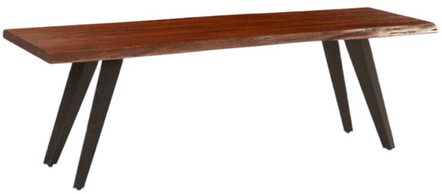 Home Trends & Design Kennedy Walnut Dining Bench-0
