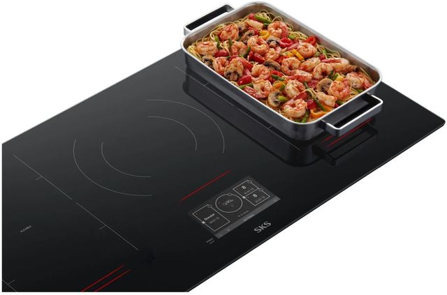 SKS 36” Black Induction Cooktop with Flex Cooking Zones-4
