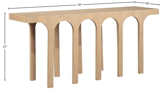 Meridian Furniture Westfield Natural Oak Console Table-3
