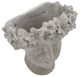 A & B Home Dahlia Gray Short Statue Planter-1